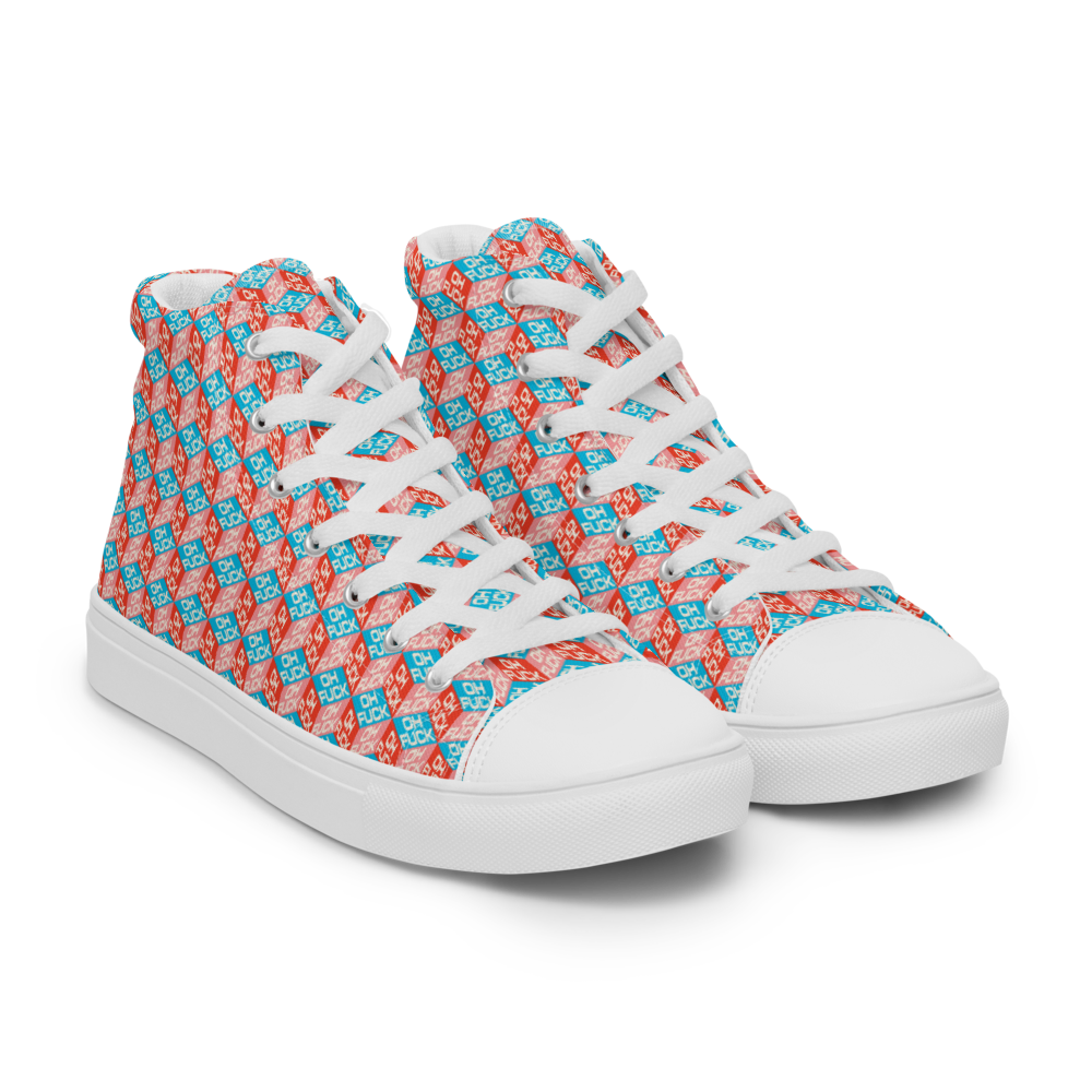 Oh F*ck Women’s high top canvas shoes