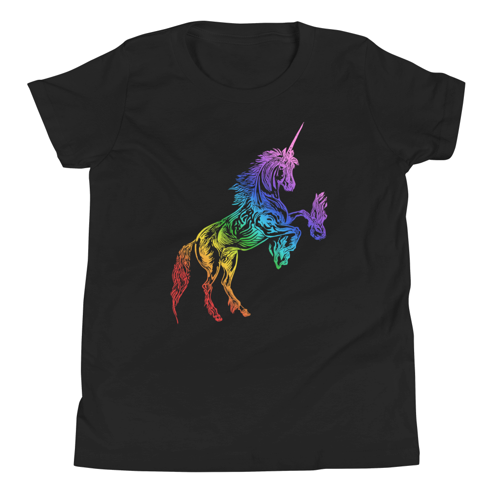 black rainbow unicorns